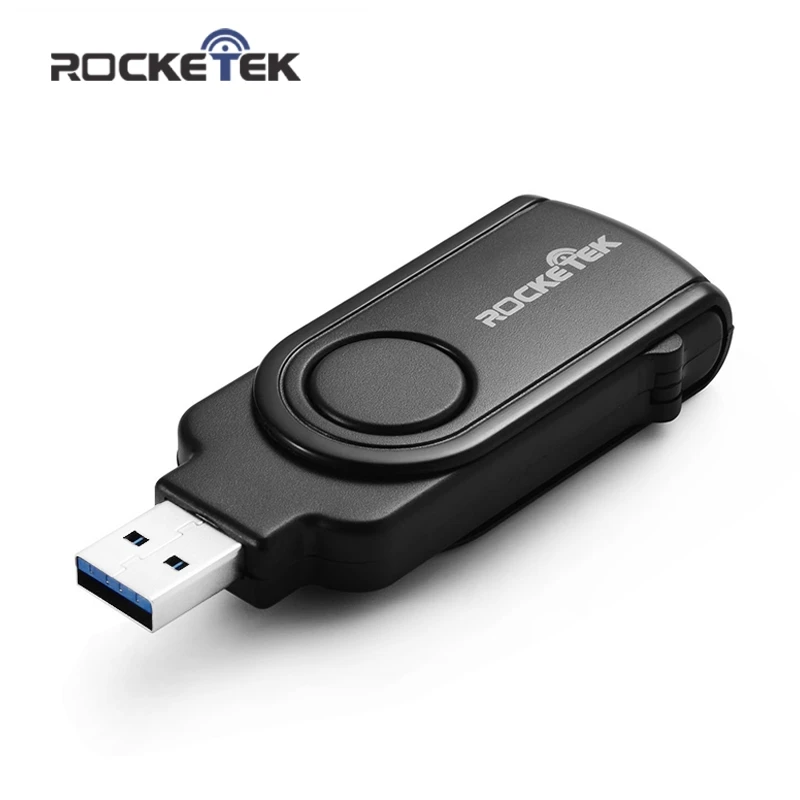 Rocketek usb 3,0 мульти 2 в 1 памяти otg телефон кард-ридер 5 Гбит/с адаптер для SD TF micro SD для ПК компьютер ноутбук аксессуары