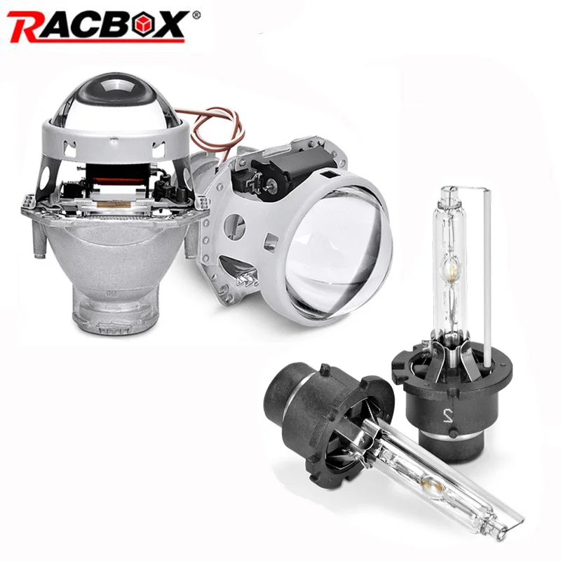 

2pcs 3.0 inch Car Headlight HID bi xenon lens For Hella 5 Projector Lens Replace Single Xenon Headlamp Retrofit D1S D2S D3S D4S