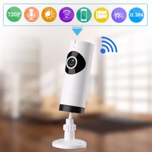 (1 pcs)180 degree 720P Panoramic WIFI Camera Night Version LED support APPs control Fish Eye Baby Monitor CCTV Video