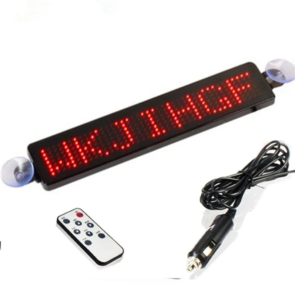 

23cm 12V LED Car display Board Programmable English for Uber Motorcycle LED sign scrolling text LED advertising screen Light