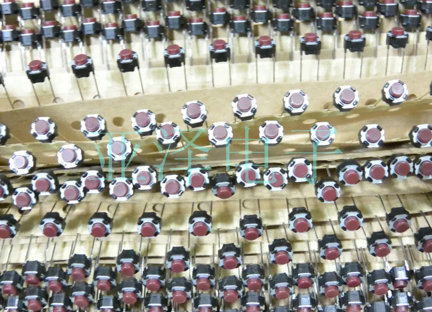

20pcs Original EVQ11G05R tact switch 6*6*5MM 2 feet Red head light touch button