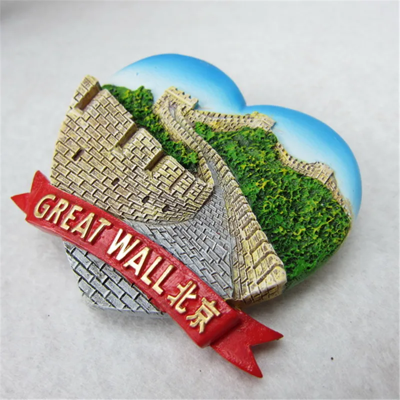 В форме сердца Великая стена Пекин Китай туризм фотообои|souvenir fridge magnets|fridge magnetfridge