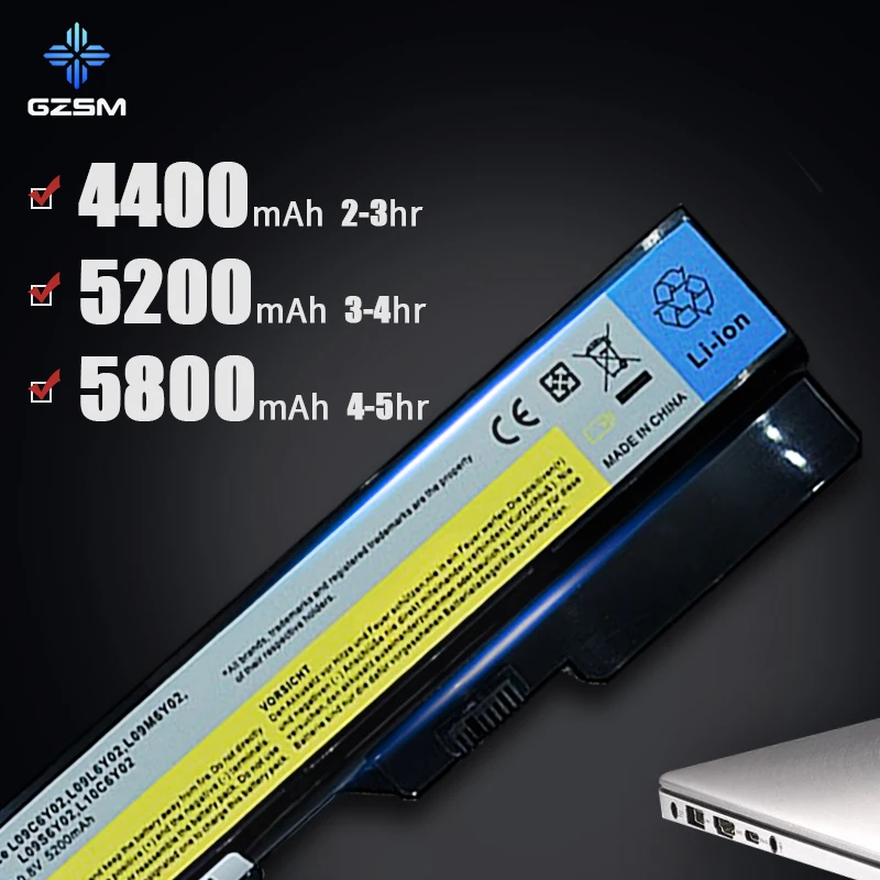 HSW 6 ячеек батареи для Lenovo G560 V360 V370 V470 B470 G460 Z460 Z465 Z560 Z565 LO9S6Y02 LO9L6Y02 L10P6Y22 bateria|battery for lenovo