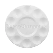 Пластик 10 Уэллс Дизайн Палитры Книги по искусству Краски Пластик лоток для рисования Цвет Палитры для масла акварелью белый Краски ing поддон