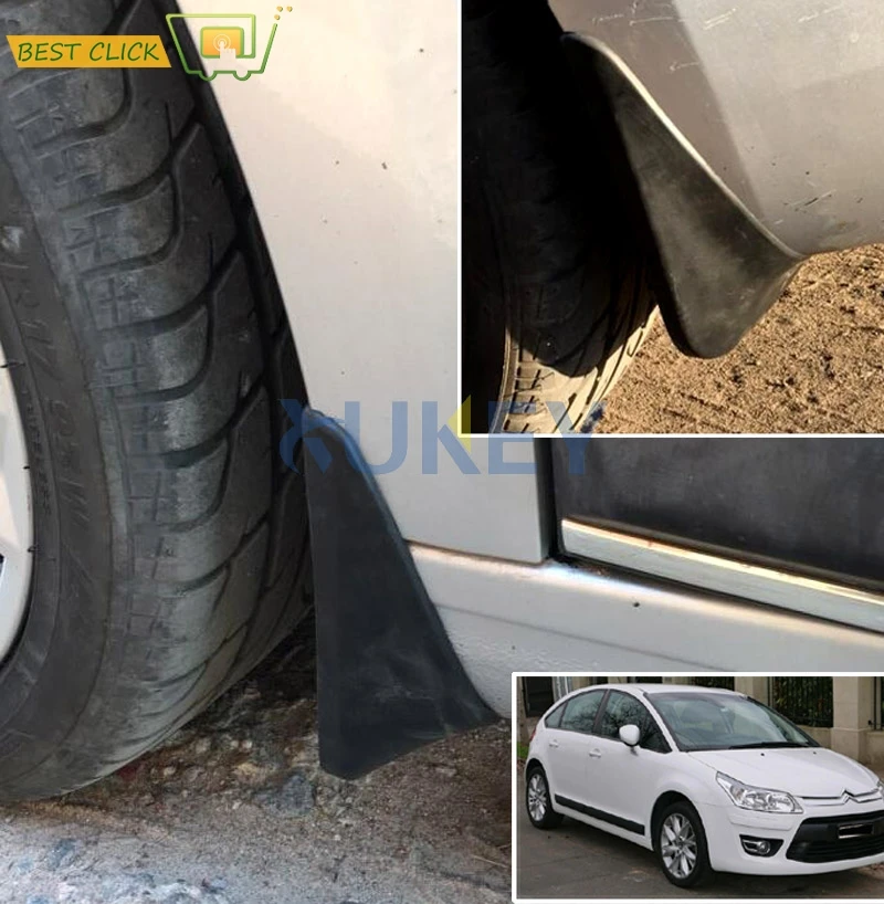 Комплект автомобильных брызговиков для Citroen C4 1 2004 2010 брызговики хэтчбека щитки