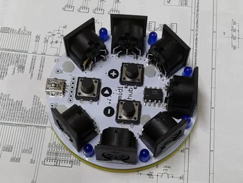 

AZSMZ MIDI HUB 6 way midi hub thru and metronome module For music keyboard interface ideal for jam sessions open source github