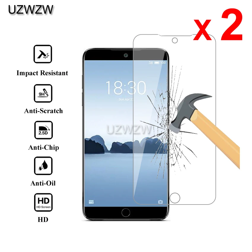 2 шт для Meizu 15 Lite Премиум 2.5D 0,26 мм Закаленное стекло-экран протектор для Meizu 15 Lite защитное стекло
