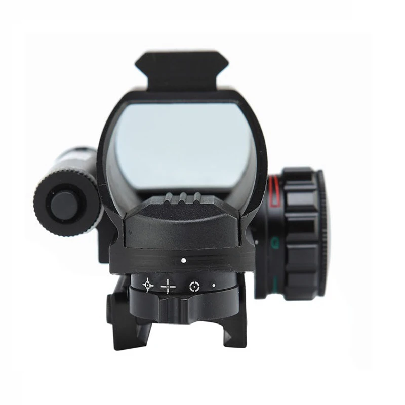 AR 15 accessories tactical 4 reticle 1x22 green red dot scope reflex sight with red laser sight picatinny rail for hunting rifle (3)