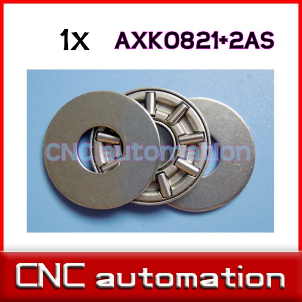 50 PCS AXK0821 Thrust Needle Roller Bearing With Two Washers 8mm x 21mm x 2mm