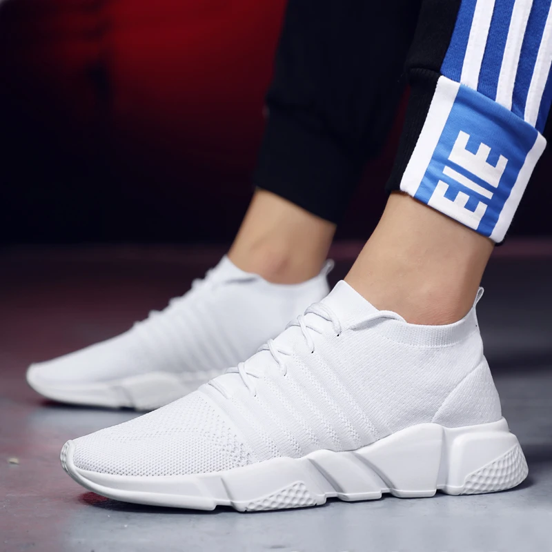 

2019 Hot Sale Four Seasons Running Shoes Men Lace-up Athletic Trainers Zapatillas Sports Male Shoes Outdoor Walking Sneakers New