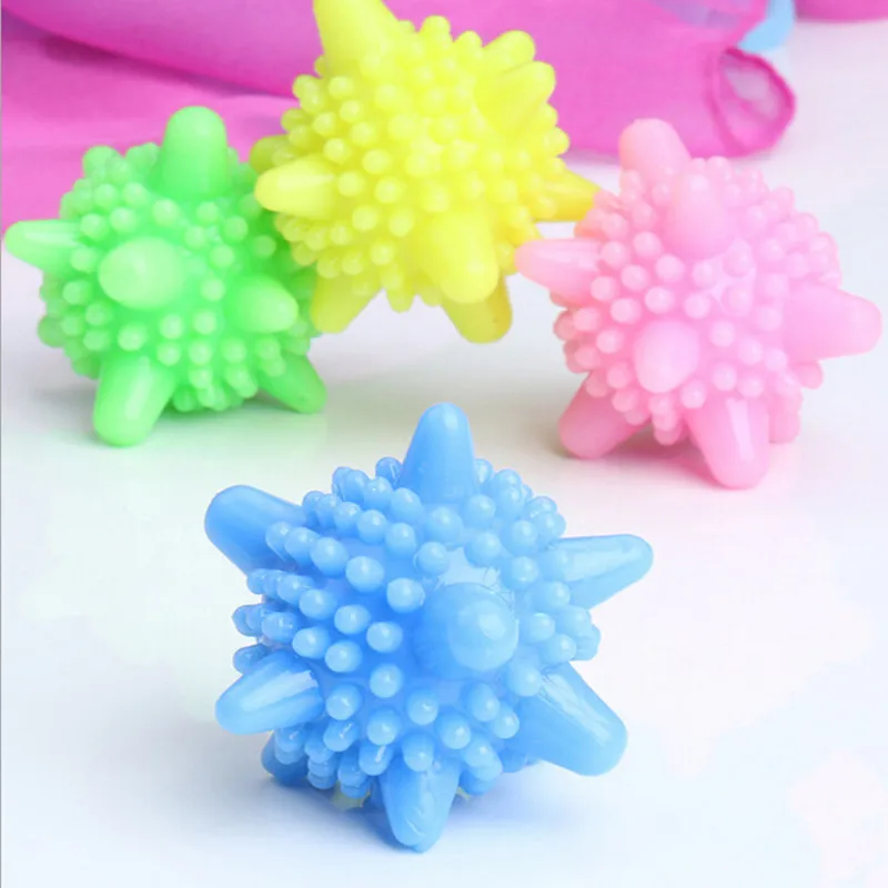 5Pcs Laundry Balls Reusable For Household Washing Machine Clothes Anti-knot Softener Remove Dirt Clean PVC Solid Washing Balls