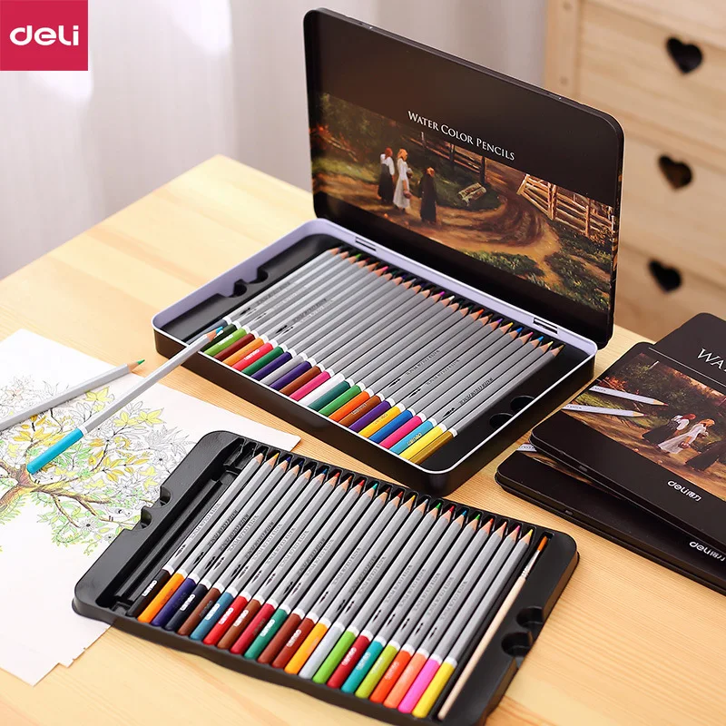 

Deli Professional Color Pencils Set For Drawing Colors Painting Sketch Tin Box Art School Artist Supplies Colour Pencil 0D6521