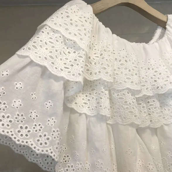 Женская хлопковая блузка с открытыми плечами однотонная топы лето 2019| |