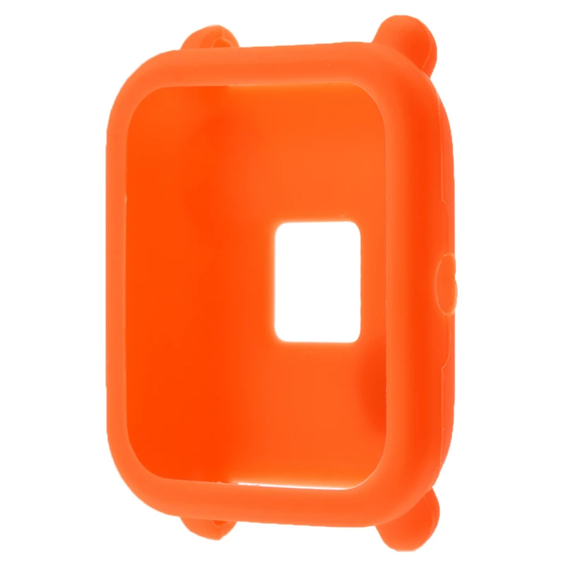 

Colorful Soft Protective Case Shell For Huami Amazfit Bip Youth Watch Color Soft TPU Silicone Frame Watachband Accessories Capa