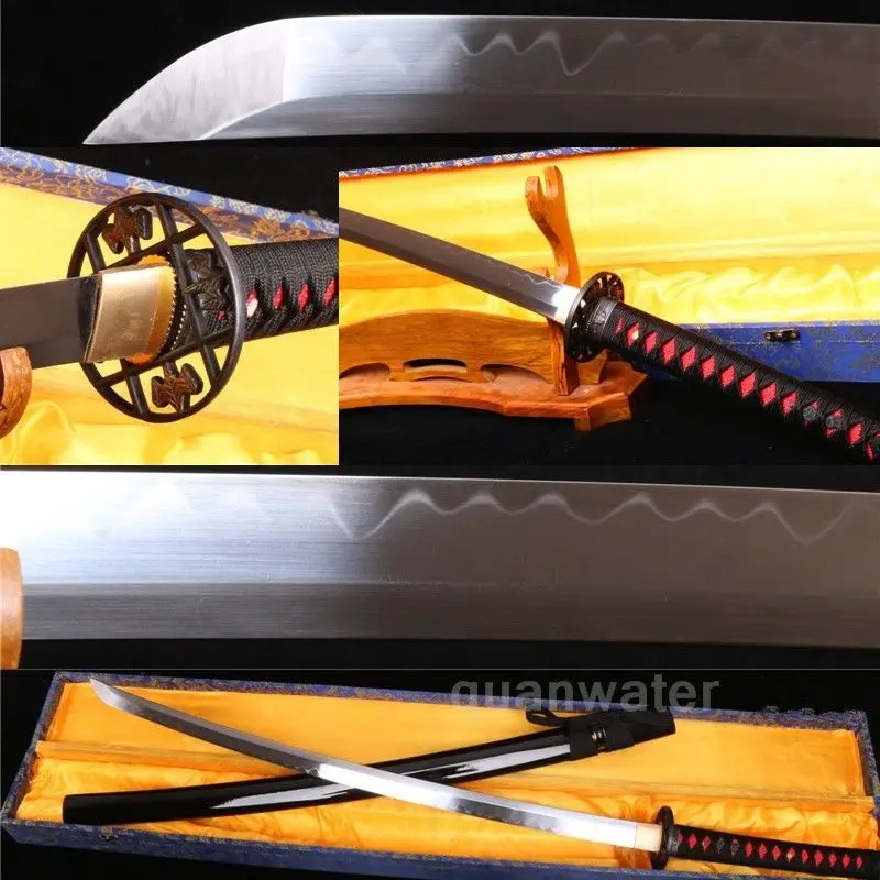 

41' 1095 CARBON STEEL CLAY TEMPERED BLADE JANPANESE SWORD KATANA VERY SHARP