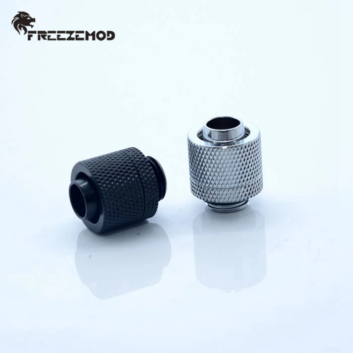 

FREEZEMOD water cooling fittings G1/4'' external thread for 9.5X12.7mm soft tube computer water cooling. RGKN-J38