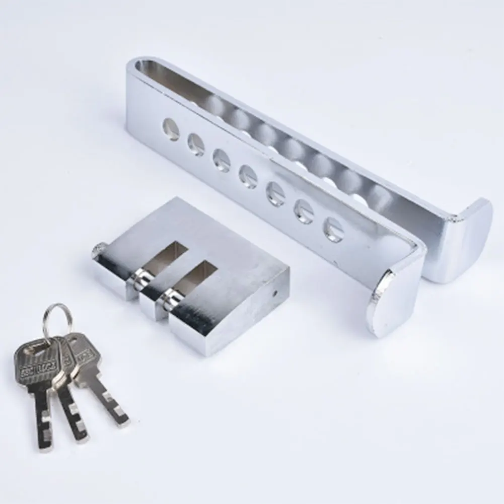 

Auto Clutch Lock Car Accessory Steering Wheel Security Steel Automobile Anti-theft Vehicle Brake Pedal Lock Durable 8 Holes
