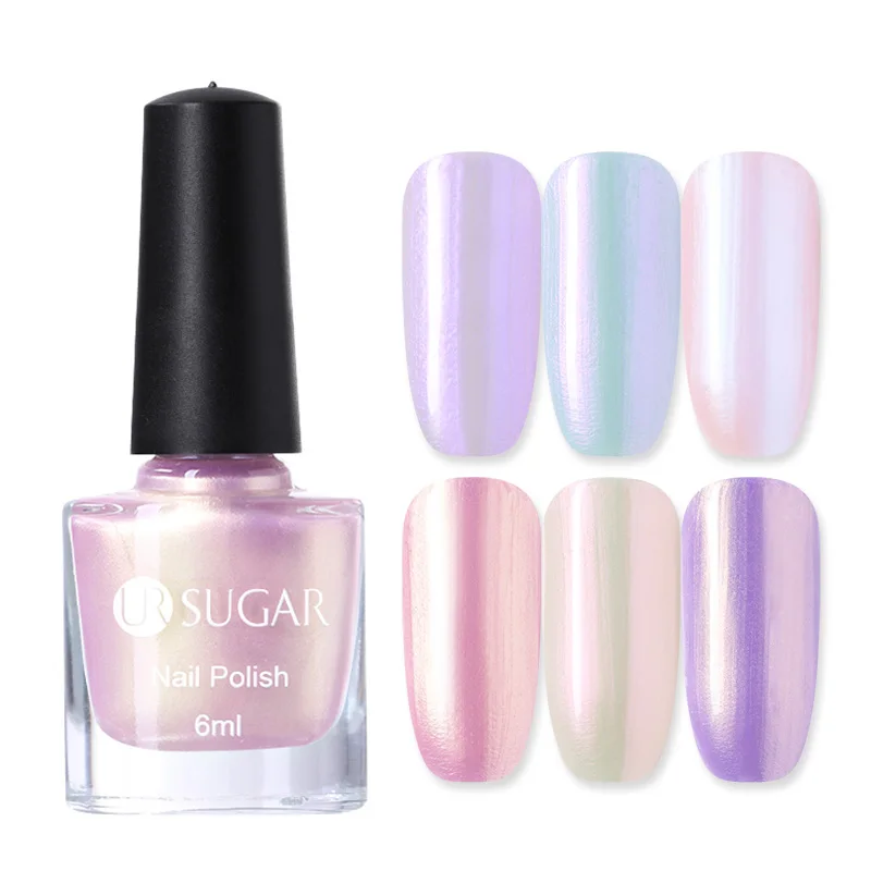 

UR SUGAR Shell Glitter Nail Polish Mermaid Lacquer Pearly-luster Varnish Manicure 6ml Nail Art Decoration for Nails