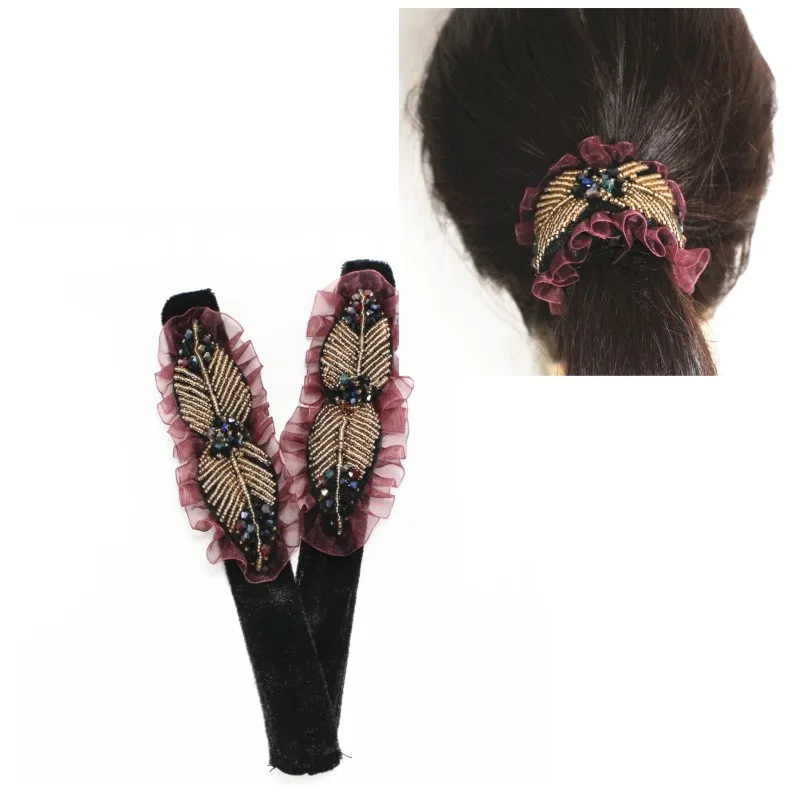 

new fashion 2pcs/lot Magic Slap Band Disk hair for Women Hair Band Hair Twist Styling Braid accessories HS-18522