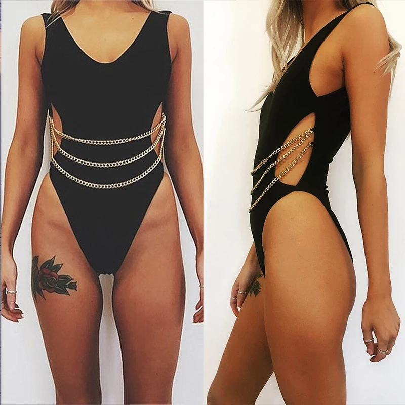 Bikinx купальный костюм с высоким вырезом Женский монокини сексуальные стринги