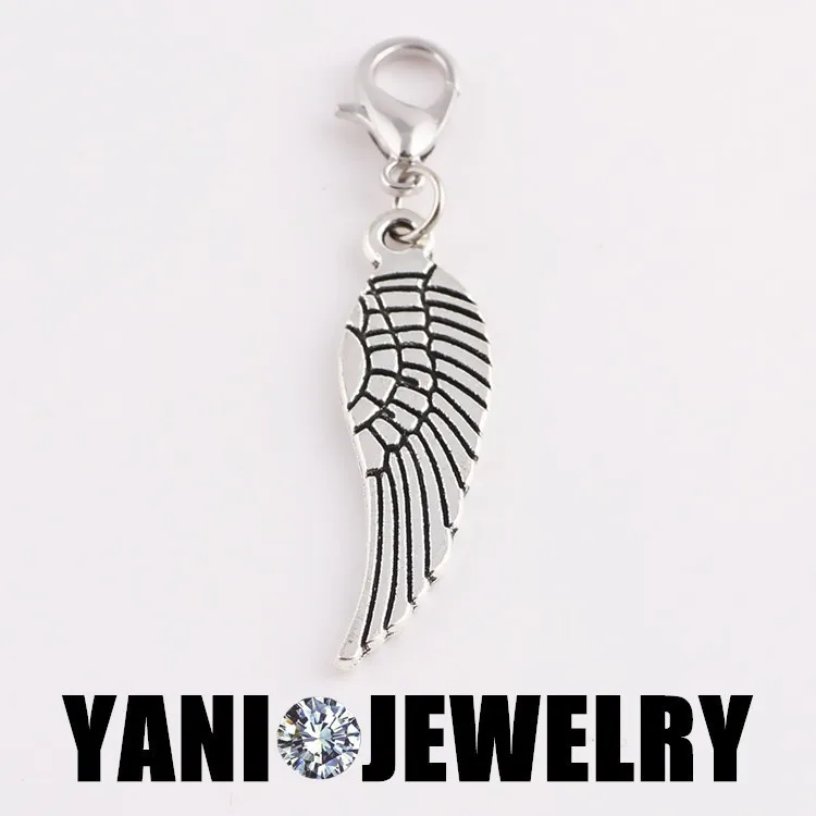 

20pcs/lot Free Shipping Tibetan Silver Plated Angel Wings Charms Pendants Jewelry Making Accessories Diy Jewelry Findings Alloy