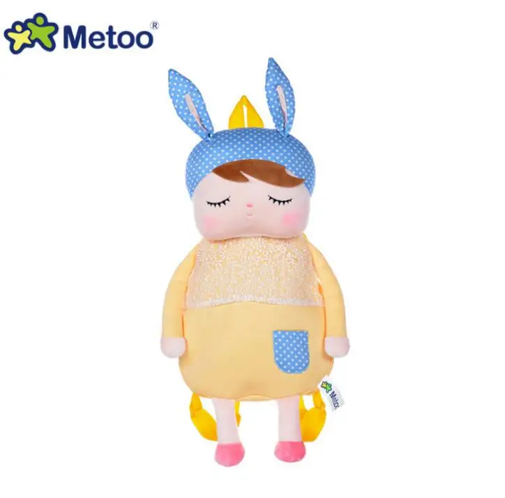  49cm METOO Cute Cartoon Bags Kids Doll Plush Backpack Toy Genuine Angela Girl Children Shoulder Bag - 32984603960