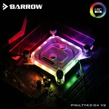 Курган LTYK3-04-V2, для Intel Lga115x Процессор индикатор расхода воды, LRC RGB v2 акриловые Microcutting Microwaterway блок водяного охлаждения