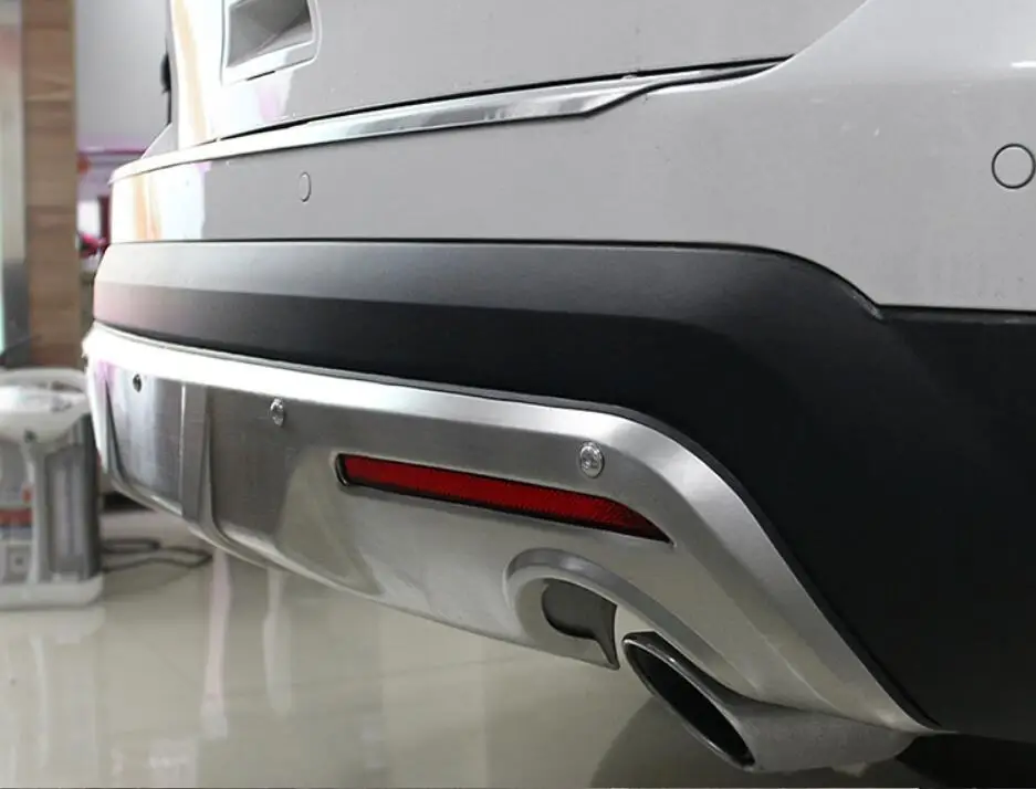 

JINGHANG Stainless steel Car Rear Bumper Spoiler Lip Auto Car Diffuser For Ford explorer 2016 2017 2018
