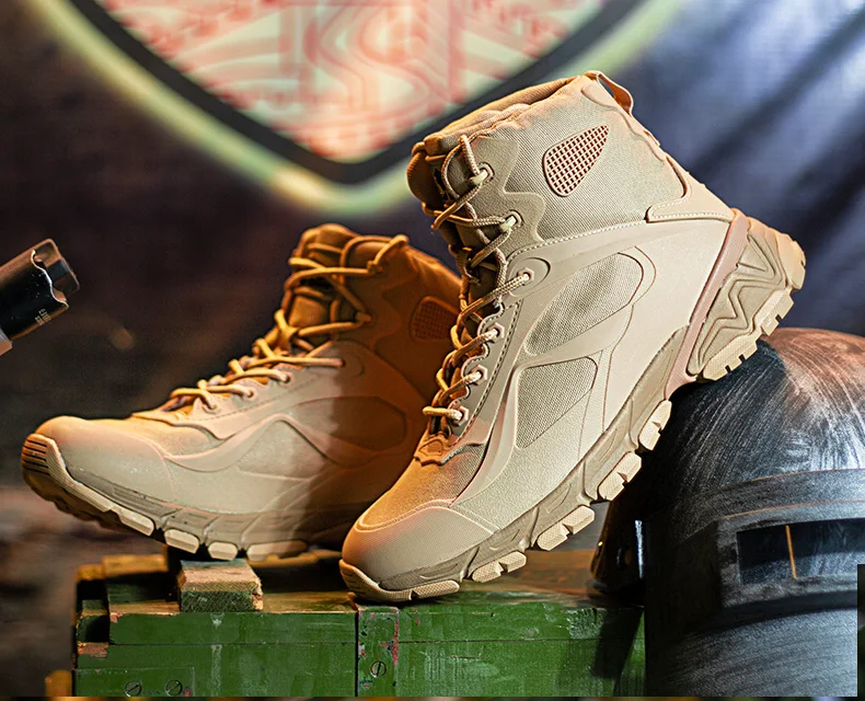2018 бренд Для Мужчин's Пеший Туризм обувь военные Армейские ботинки Training дезерты Спорт на открытом воздухе лодыжки; Тактический Армии;