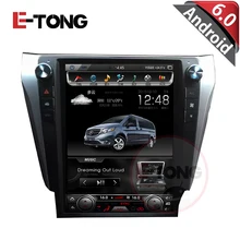 Tesla style Vertical Big Screen Android 6.0 Car DVD Stereo GPS Navigation AutoRadio Player for Toyota Camry 2012-2015 Camera DVR