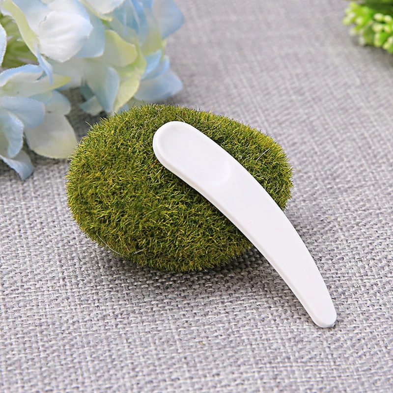 10PCS Mini Cosmetic Spatula Disposable Curved Scoop Makeup Mask Cream