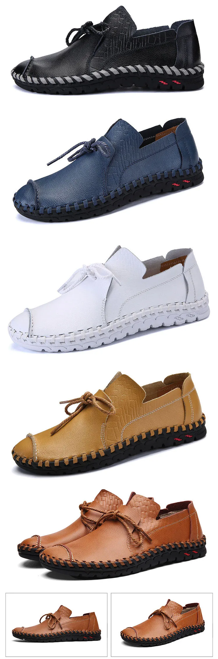 Merkmak/повседневные мужские лоферы в британском стиле; демисезонная Мужская обувь из натуральной кожи без шнуровки на плоской подошве; обувь размера плюс 38-49