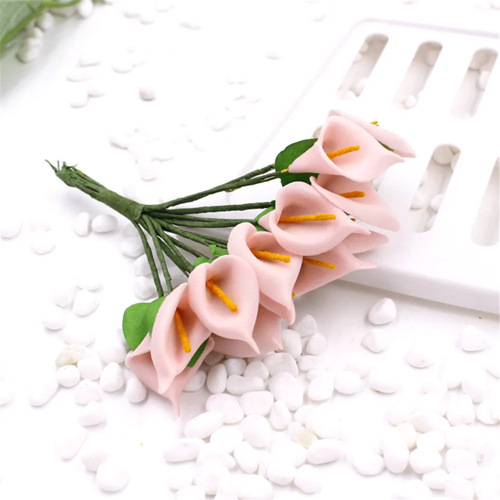 Cheap 12pcs Foam Multi-colored Artificial Flower For Wedding Home Decoration DIY Scrapbooking Decorative Wreath Fake Flowers Cheap 12pcs Foam Multi-colored Artificial Flower For Wedding Home Decoration DIY Scrapbooking Decorative Wreath Fake Flowers