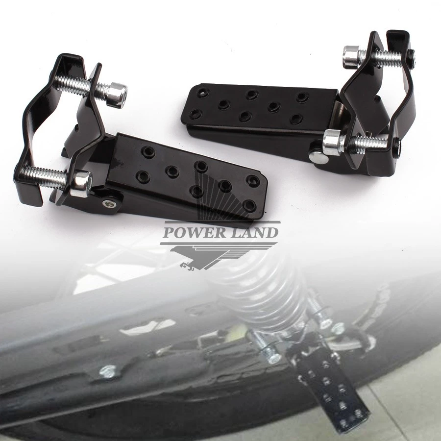 Color : Black BMD-Store 1 Pair Universal 8mm Aluminum Motorcycle Passenger Rear Foot Pegs Pedals Footrests For Honda Suzuki Yamaha Modification Parts,