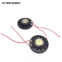 חוט 2pcs הרבה חדש חדש אולטרה דק צעצוע ברכב צופר 32 אוהם 2pcs / הרבה 0.5 ואט 0.5W 32R הדובר קוטר 40mm 4 ס"מ עם חוט (5)