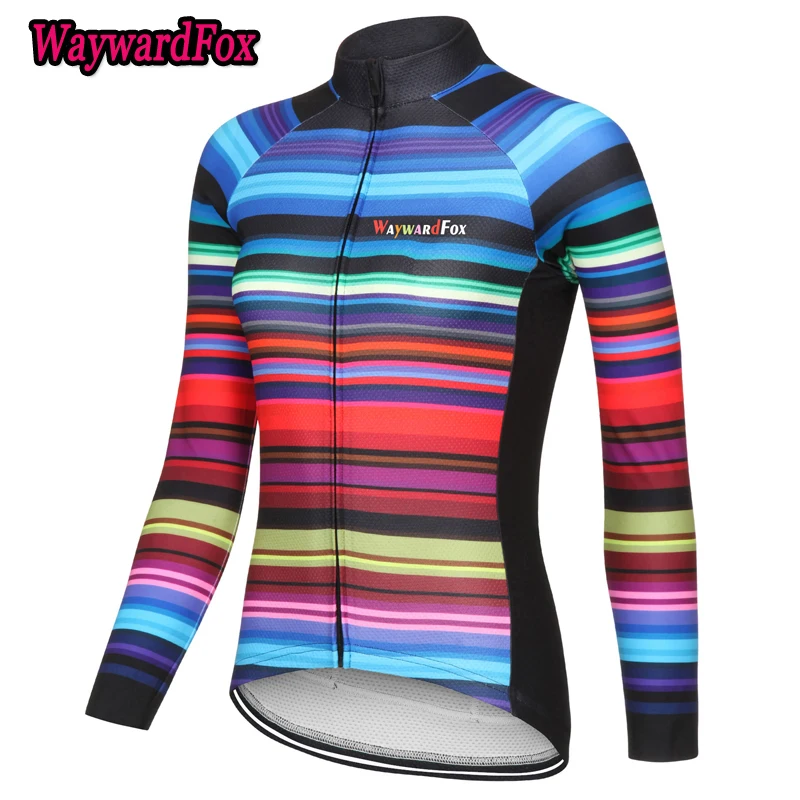 Новинка, зимняя флисовая женская велосипедная футболка с длинным рукавом и без флиса, одежда для велоспорта, Произвольный выбор фотографий, цветная велосипедная одежда
