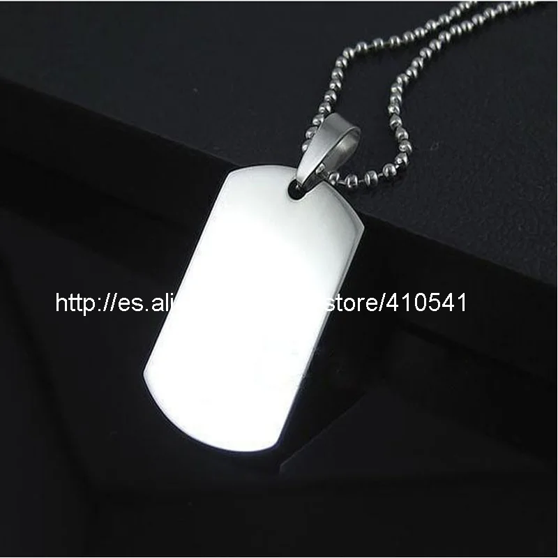 

Free Shipping 316L Stainless Steel Dog Tags Pendant Stainless Steel Military Dog Tags Can Mix Style Pet tag Pendant