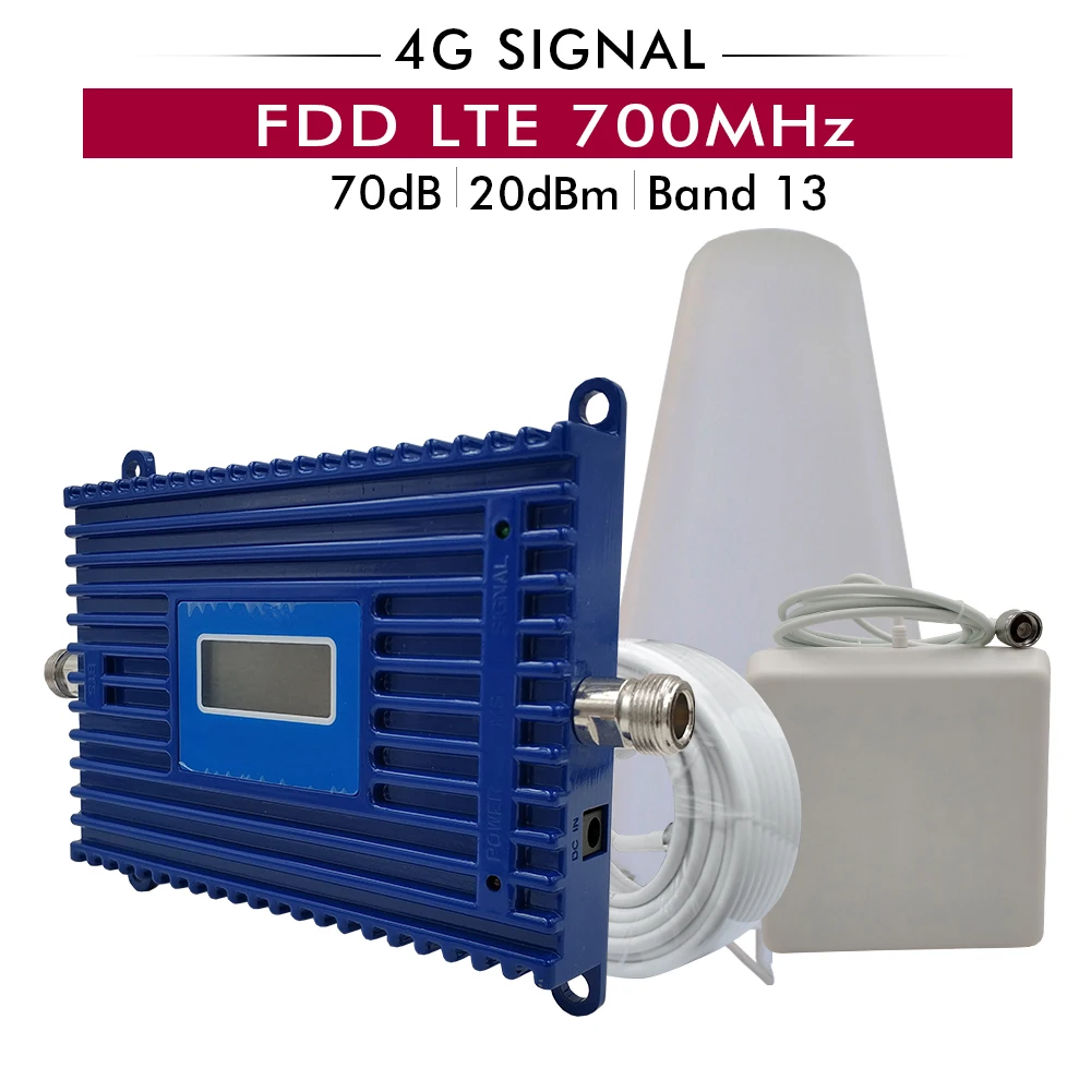70dB усиление 20dBm 4 г FDD LTE 700 МГц усилитель сигнала (LTE Band 13) мобильный сотовый полный