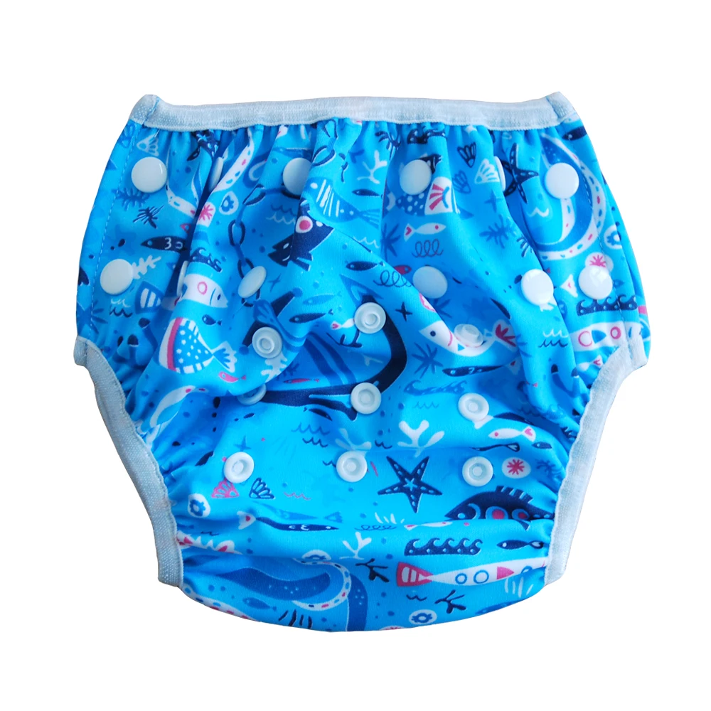 

One Size Fits All Baby Swimming Diapers (5pcs A Set) Waterproof Swim Nappies Reusable and Washable Baby Swimming Trainers