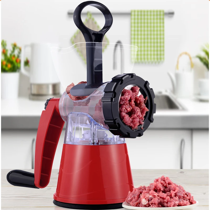 Migecon Large Capacity Hand Operated Meat Grinder Sausage Stuffer Filler Seasoning ingredient