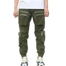 Men Cargo Pant Casual Men Multi-Pocket Overall Male Combat Cotton Trousers Army Casual joggers pants Size XXL Drop shipping