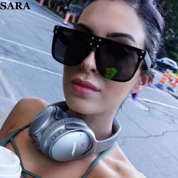 

SARA Womens sunglasses oversized fashion goggle big sunglasses UV400