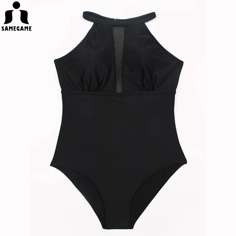 

SANEGAME 2019 New Sexy One Piece Swimsuit Women Swimwear Print Bathing Suits Vintage Swimsuit Summer Beach Wear Bandage Monokini