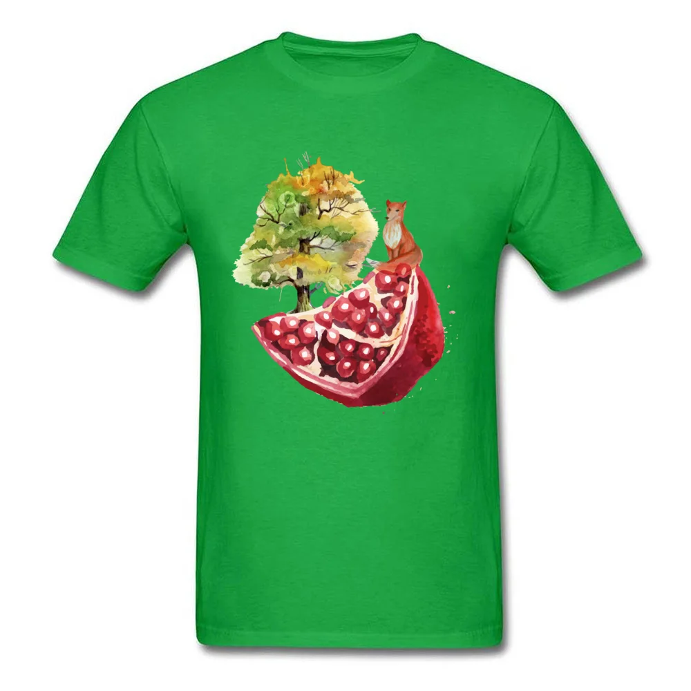 watercolour epic fruit tree and fox_green