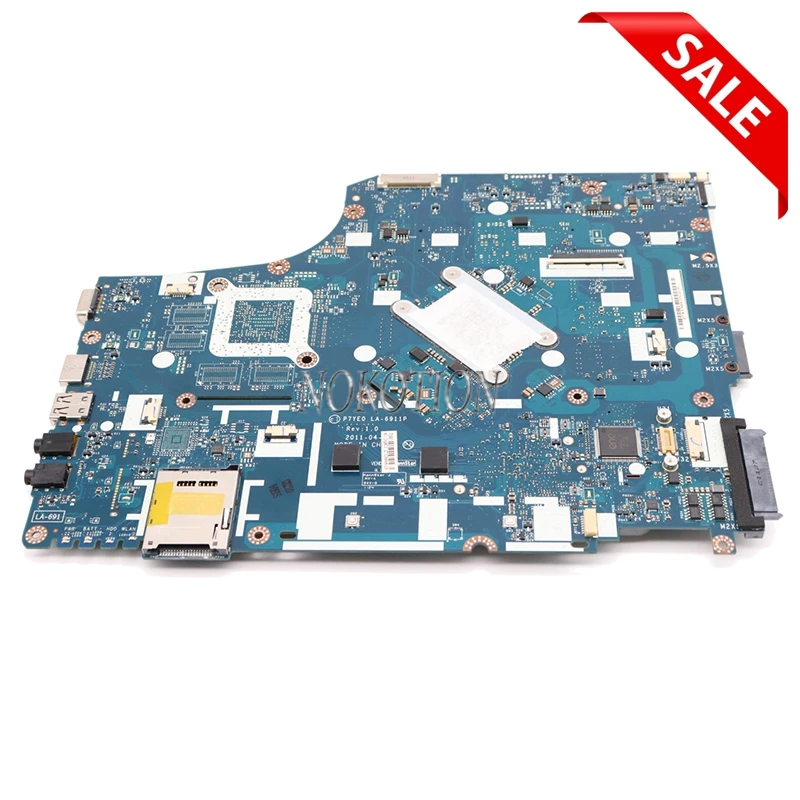 NOKOTION P7YE0 LA-6911P ноутбук материнская плата для Acer aspire 7750 7750Z HM65 DDR3 MBRN802001 MB. RN802.001 основная плата работает