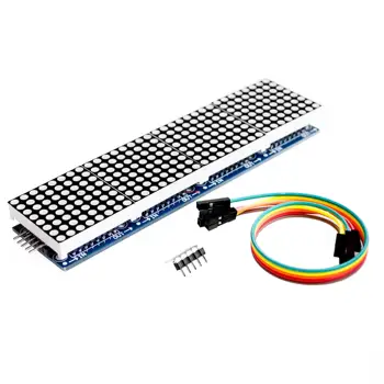 

10pcs/lot MAX7219 Dot Matrix Module For Microcontroller 4 In One Display with 5P Line