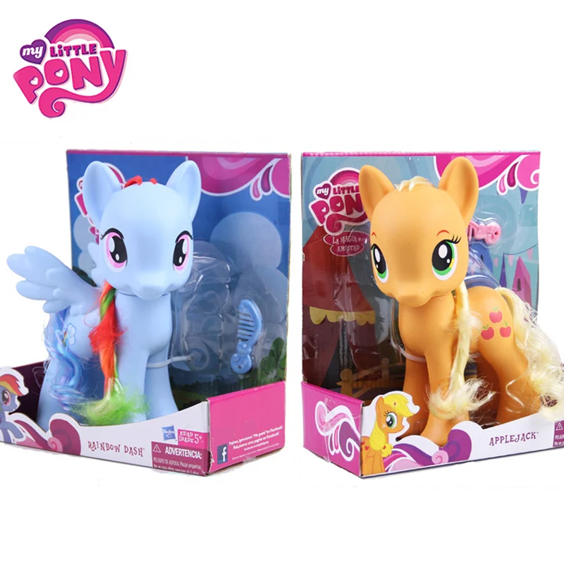 22 см игрушки My Little Pony Rarity Apple Jack Rainbow Dash Princess Celestia Коллекционная модель кукла для