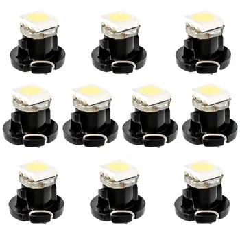 

10pcs T4.2 LED 5050 SMD Car Board Instrument Panel Lamp Auto Dashboard Warming Indicator Wedge Light Green Yellow Red Blue White