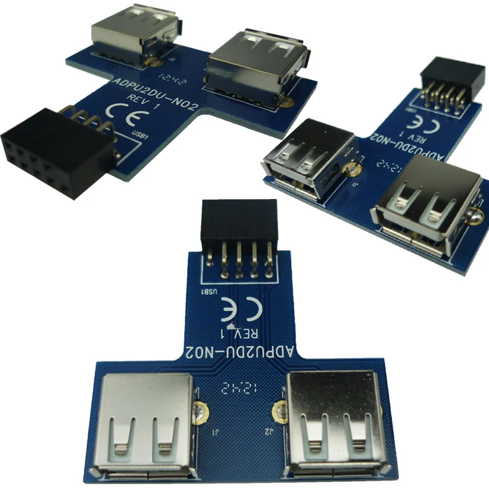 USB разъем для двух портов 2 0|header|header boltheader card |