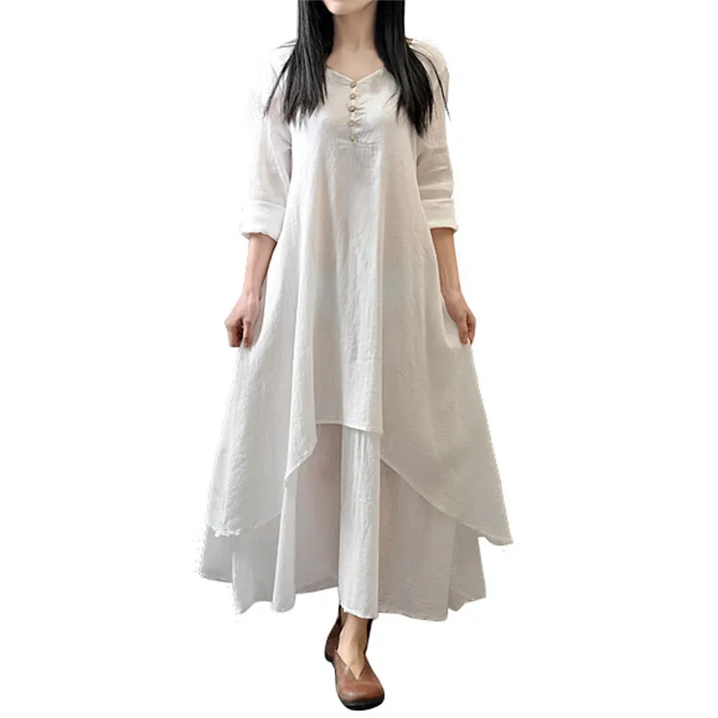  2019 New Womens Summer Sexy Bohemian Solid Boho Long Maxi Elegant Evening Party Casual Loose Beach Dress #4M22  (5)